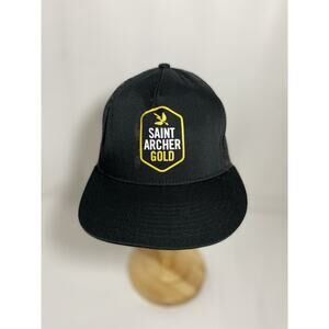 Saint Archer Gold Brewery Snapback Hat Cap Black Yellow Adjustable The Classics